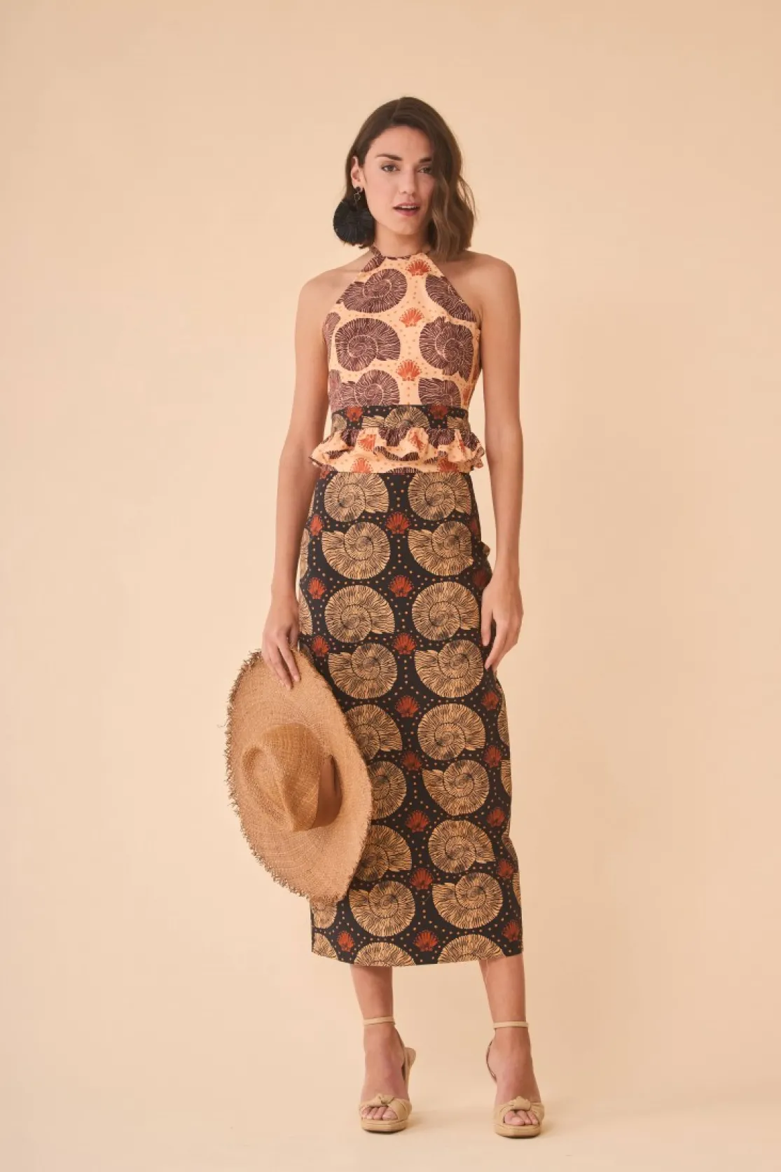 FALDA CARACOLABEIGE*Coosy New