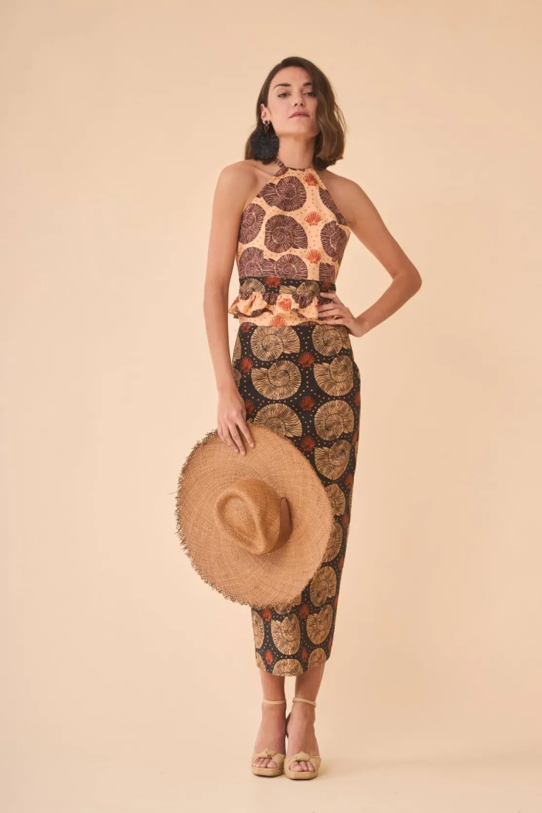 FALDA CARACOLABEIGE*Coosy New