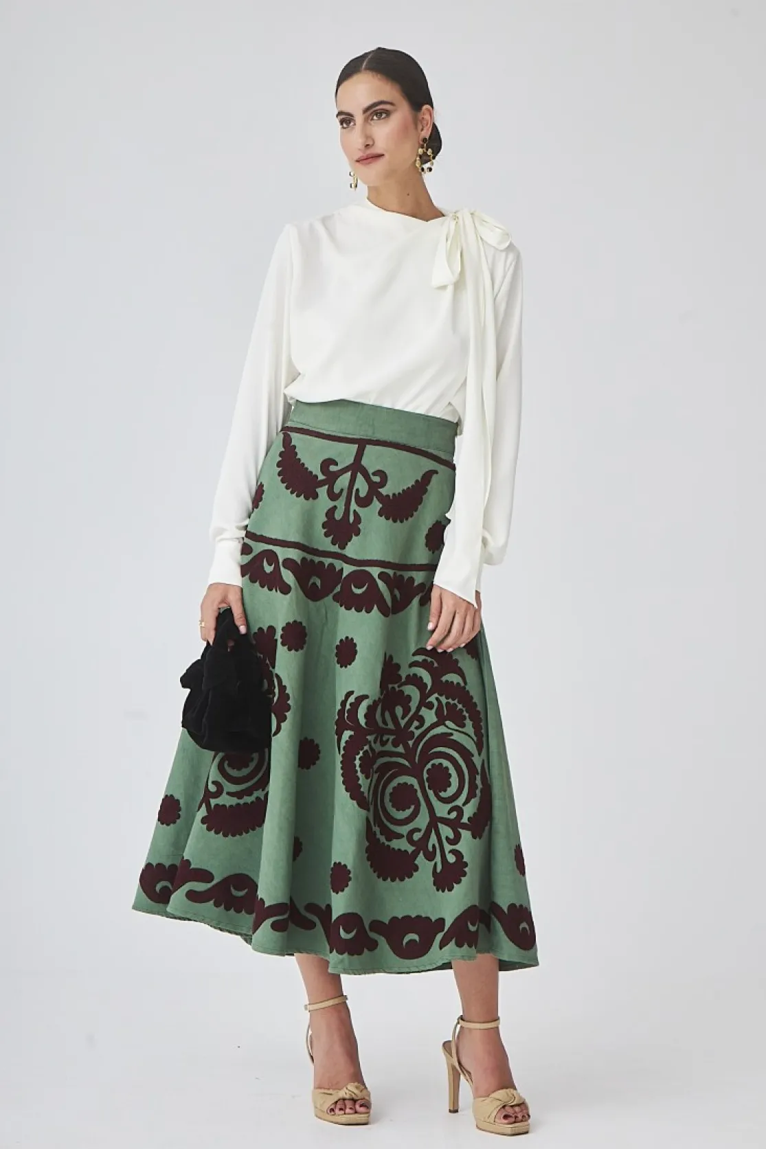 FALDA NARANJOVERDE*Coosy Fashion
