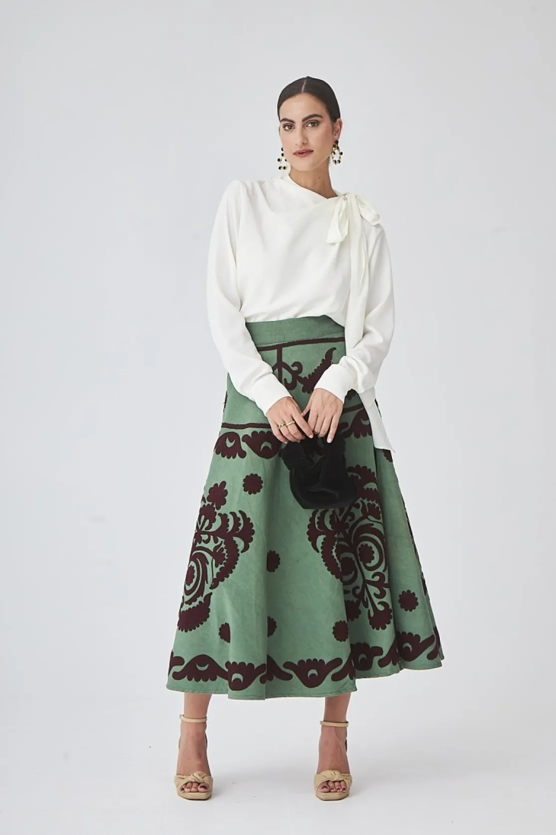 FALDA NARANJOVERDE*Coosy Fashion