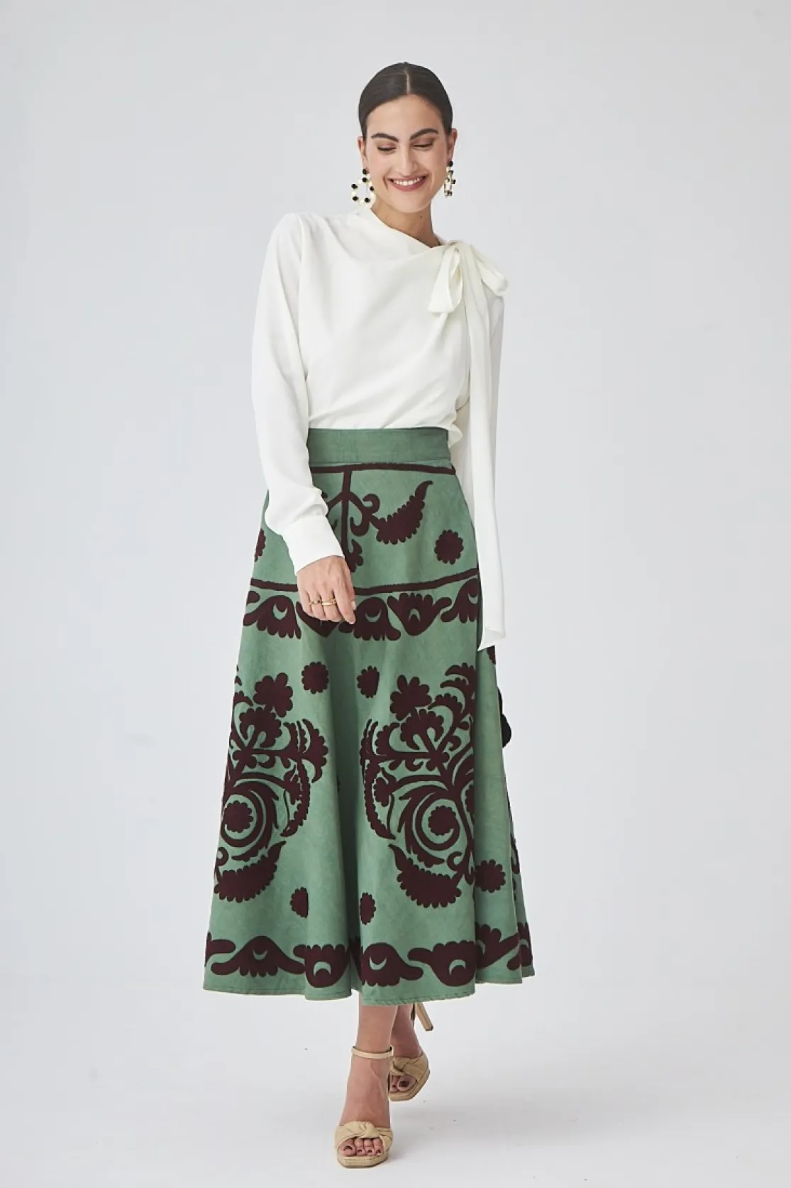 FALDA NARANJOVERDE*Coosy Fashion