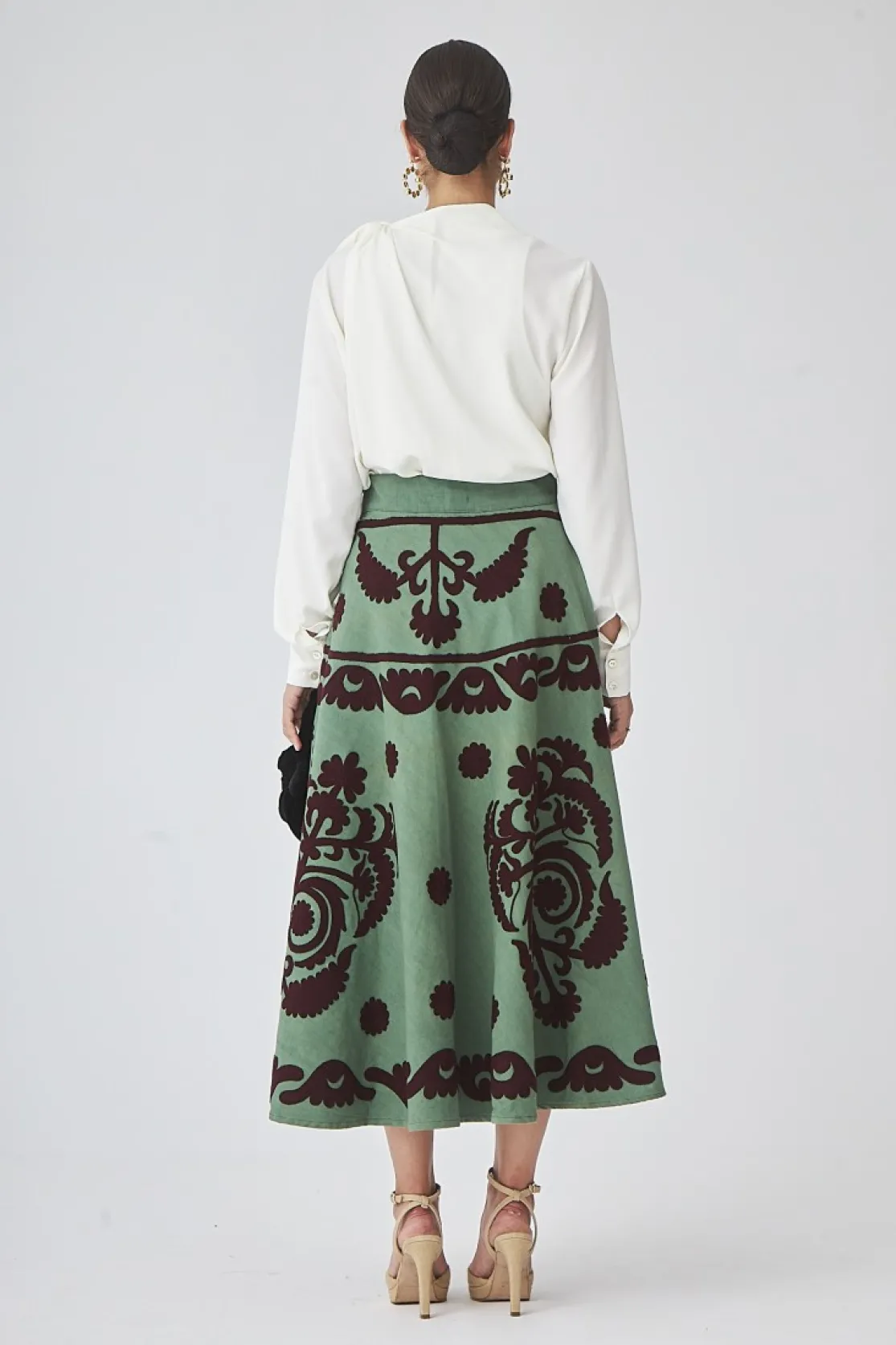 FALDA NARANJOVERDE*Coosy Fashion