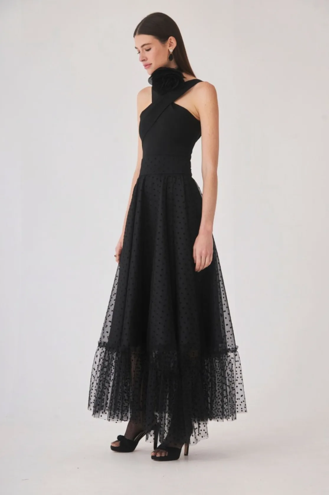 FALDA PLUMETTI NEGRO*Coosy Cheap