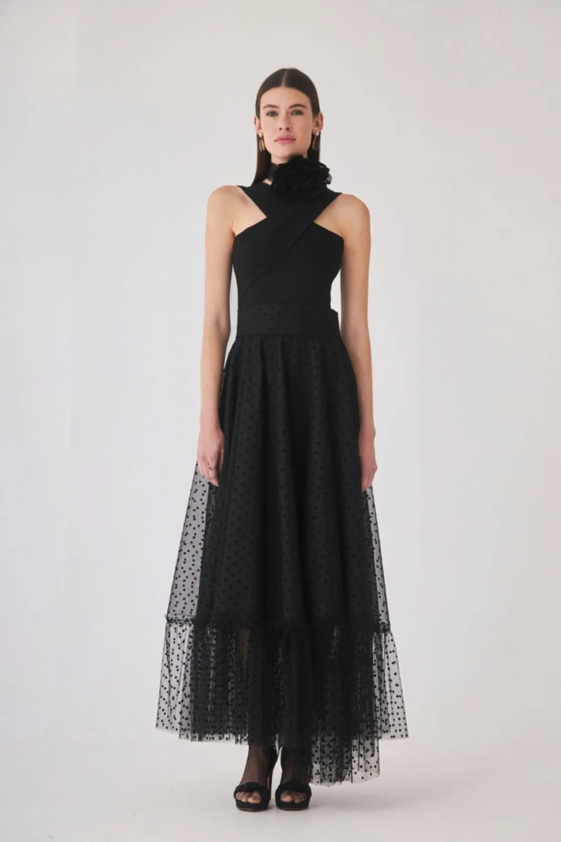 FALDA PLUMETTI NEGRO*Coosy Cheap