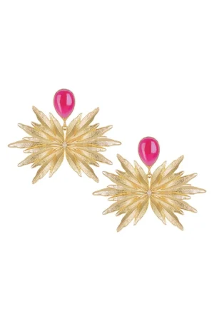 PENDIENTES CAROL FUCSIA*Coosy New
