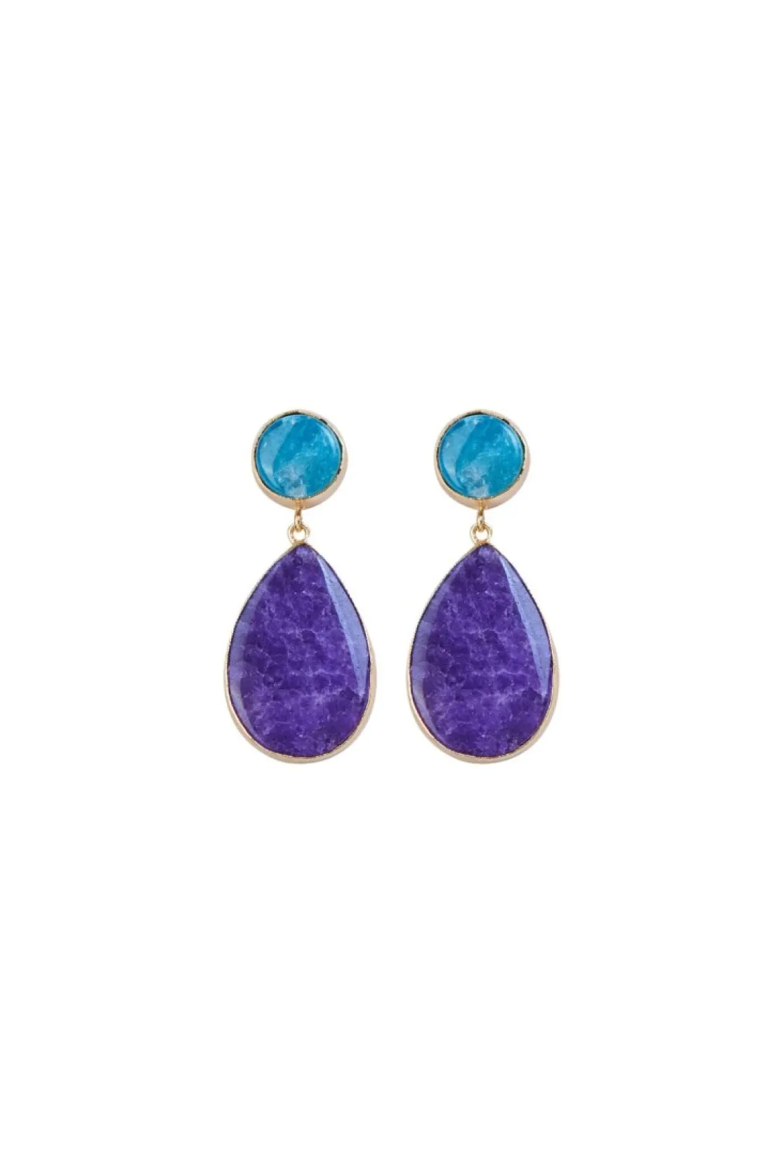 PENDIENTES CAROLA MORADO*Coosy Hot