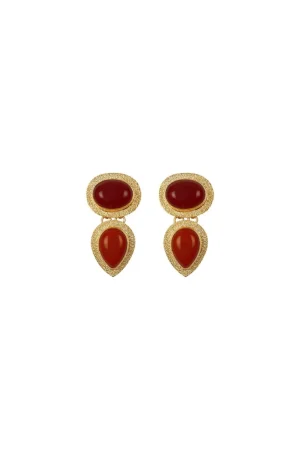 Pendientes Lágrima Rojo | *Coosy Store