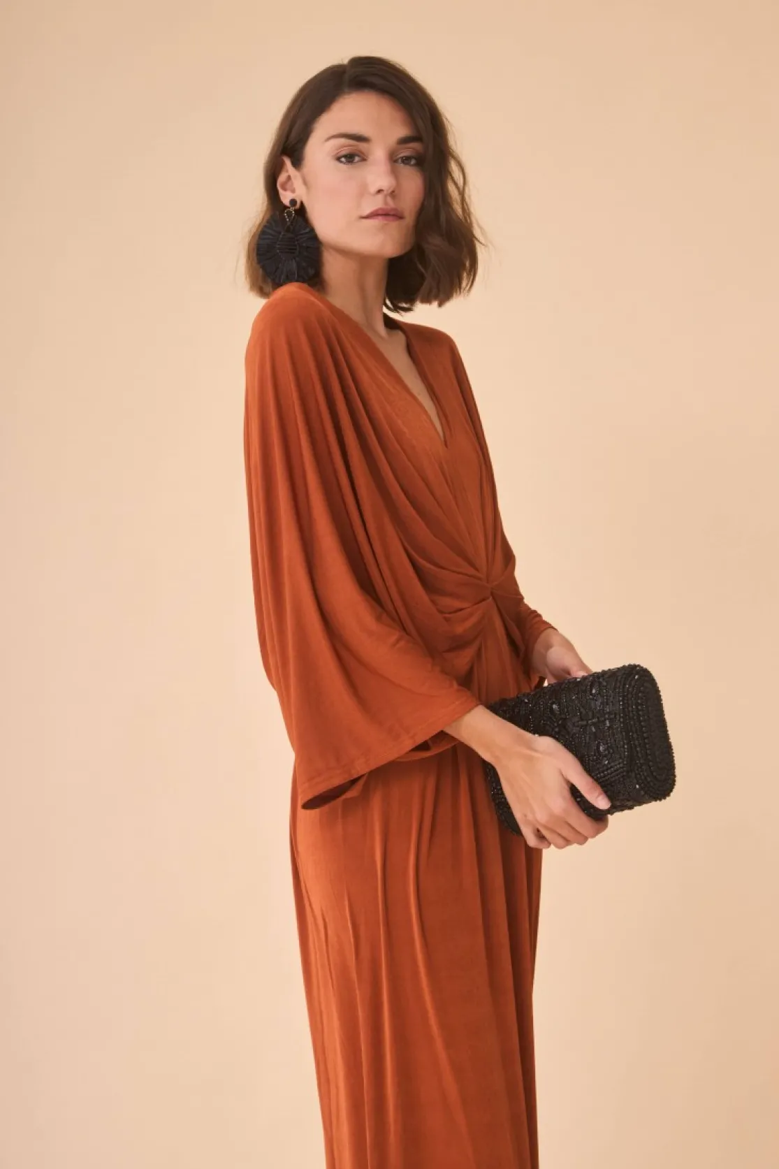 VESTIDO AGUSTITERRACOTA*Coosy Flash Sale