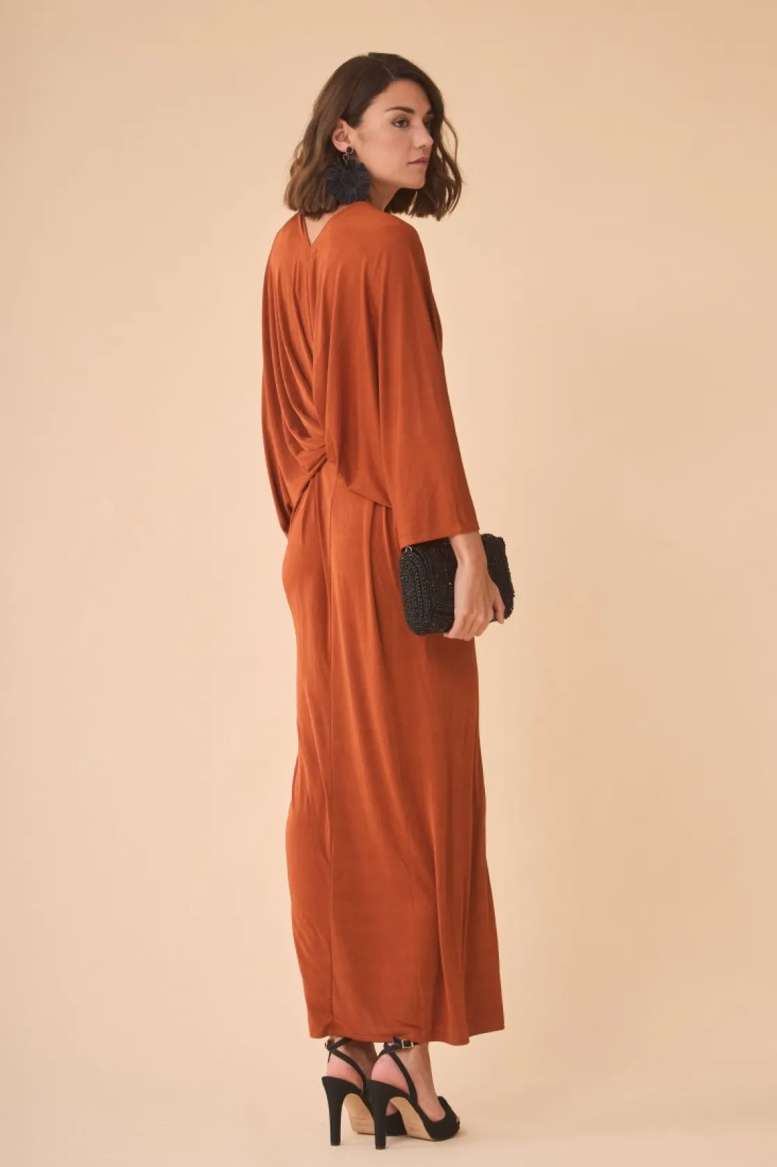 VESTIDO AGUSTITERRACOTA*Coosy Flash Sale