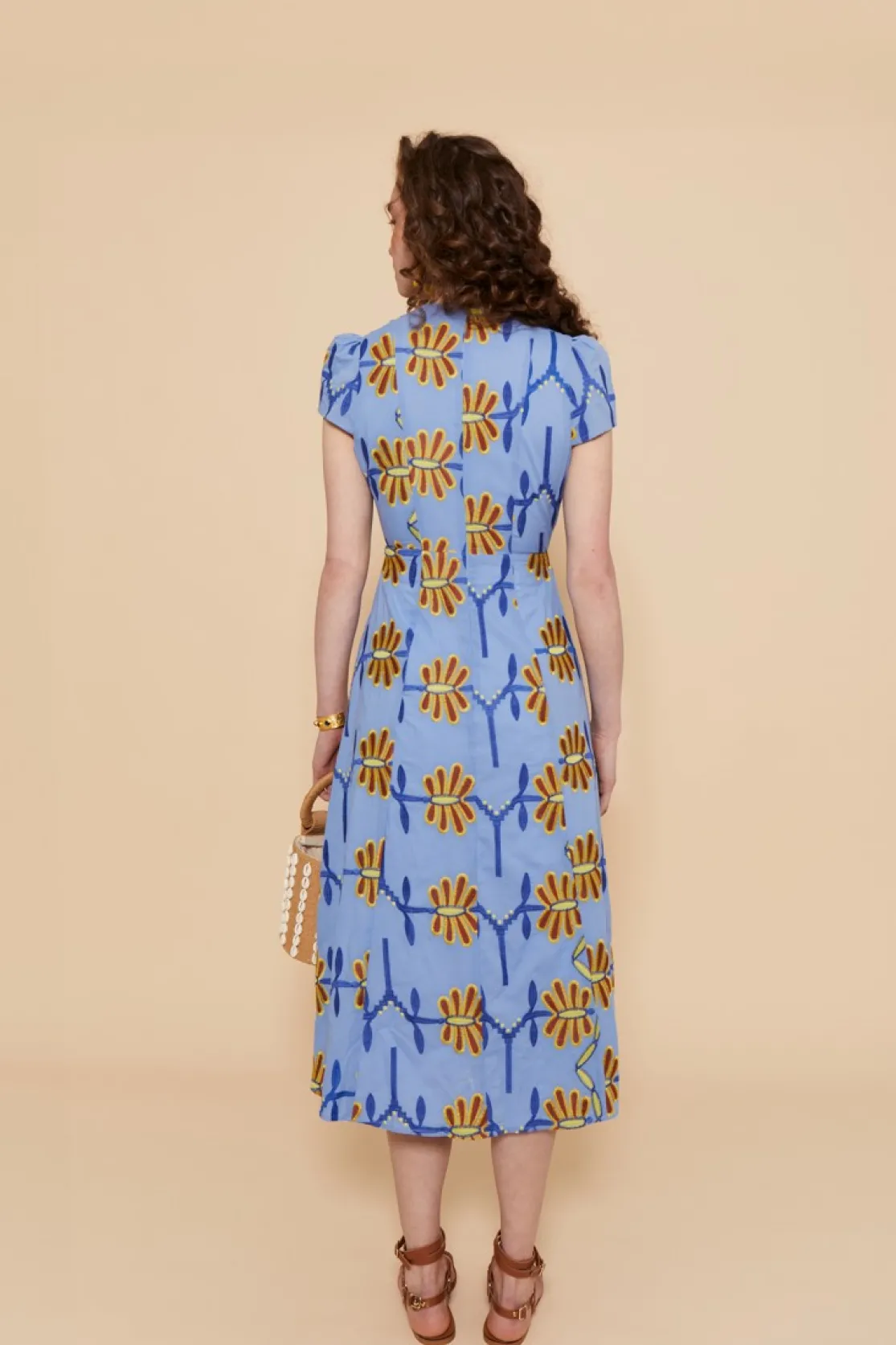 VESTIDO ALBAAZUL FLORES*Coosy Store