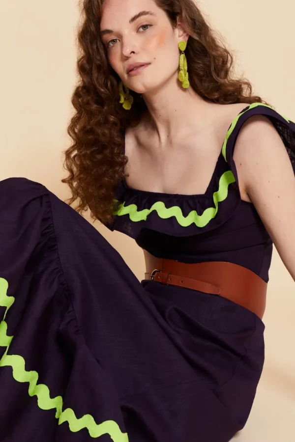 VESTIDO CARLOTTASMORADO*Coosy Hot