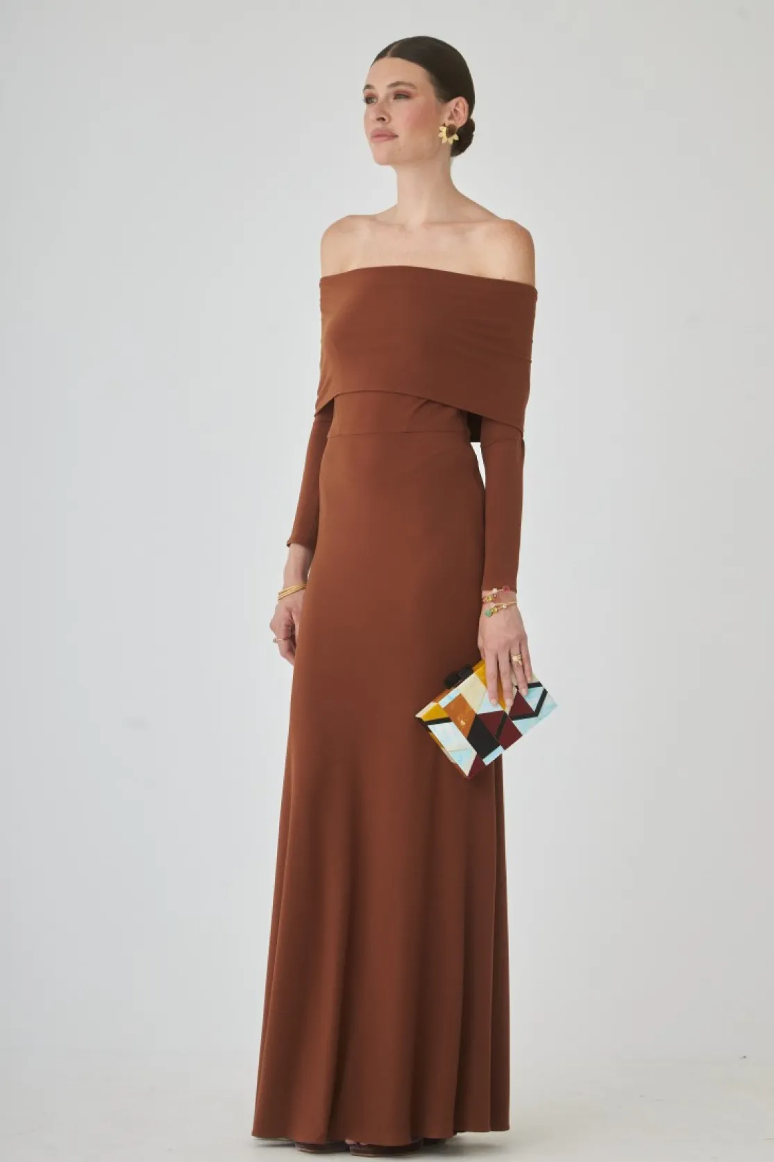 VESTIDO CHOCOBMARRÓN*Coosy Cheap