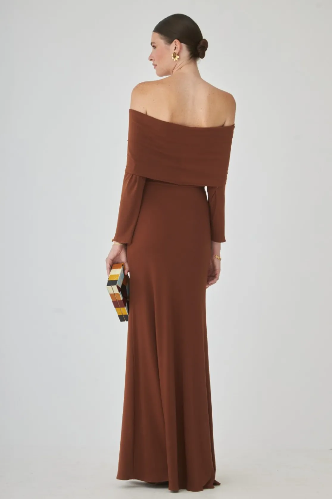 VESTIDO CHOCOBMARRÓN*Coosy Cheap