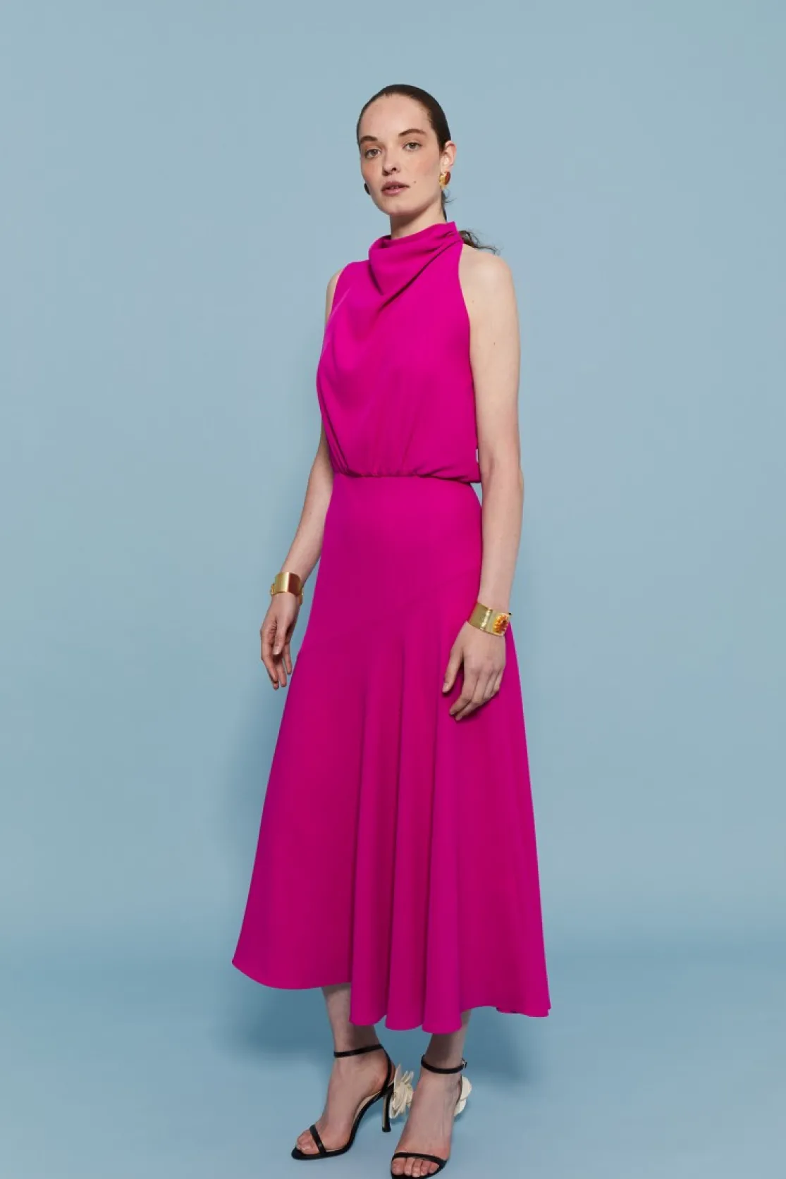 VESTIDO CRISTINA MAGENTA*Coosy Cheap