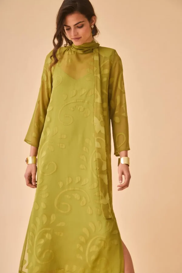 Vestido Dhalia Oliva | *Coosy Outlet