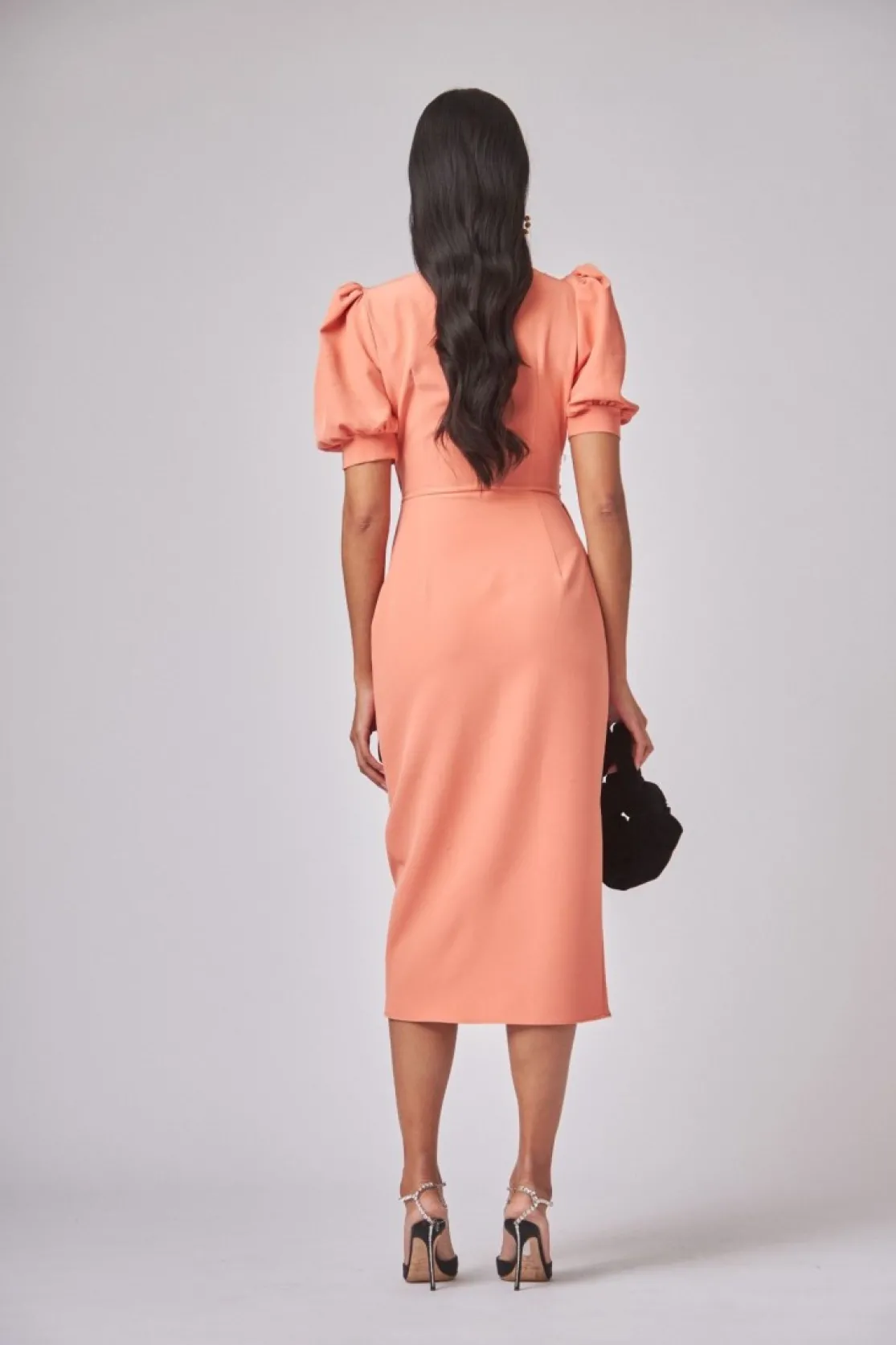 VESTIDO FIESTA JUANITA SALMON*Coosy Cheap