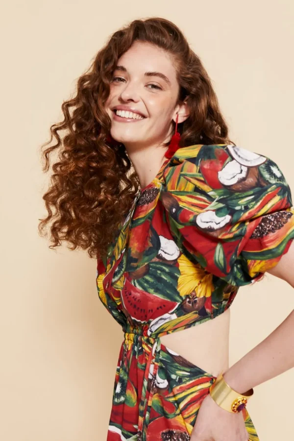 VESTIDO GABRIESTAMPADO*Coosy Clearance