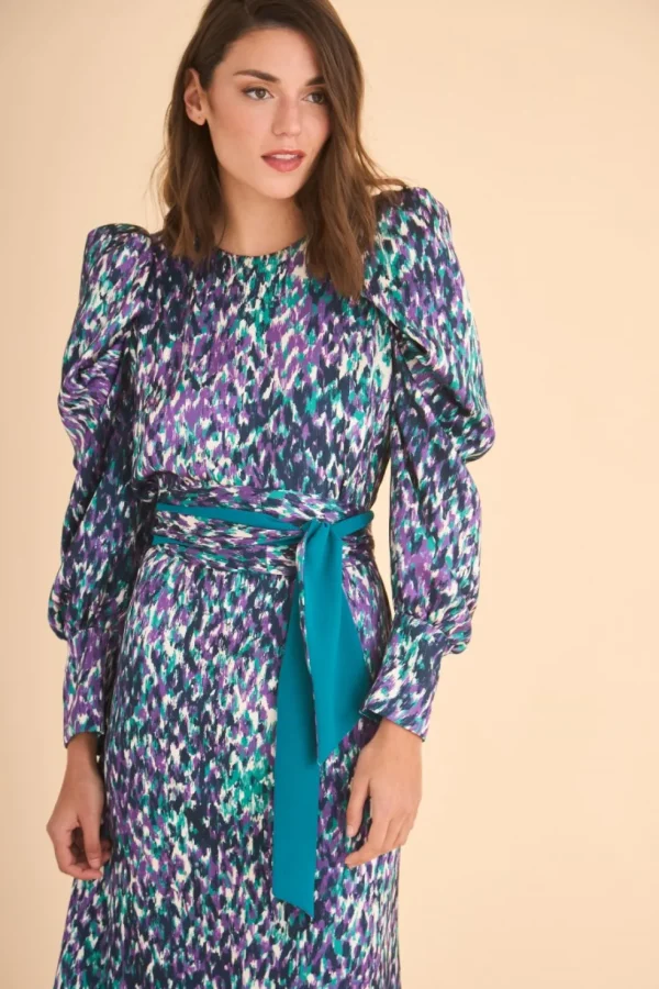 VESTIDO INES MB VERDE/ESTAMPADO*Coosy New
