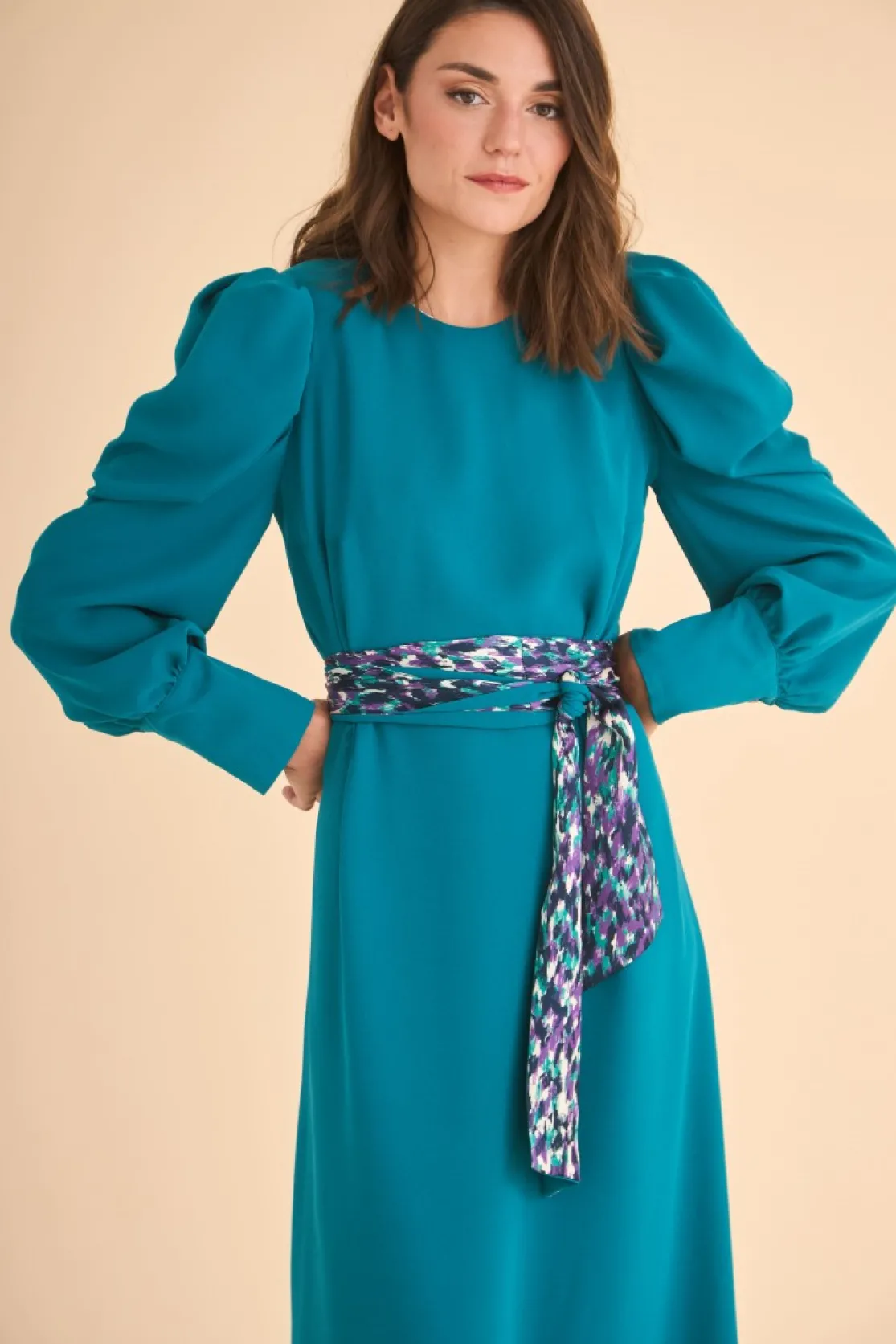 VESTIDO INES MB VERDE/ESTAMPADO*Coosy New