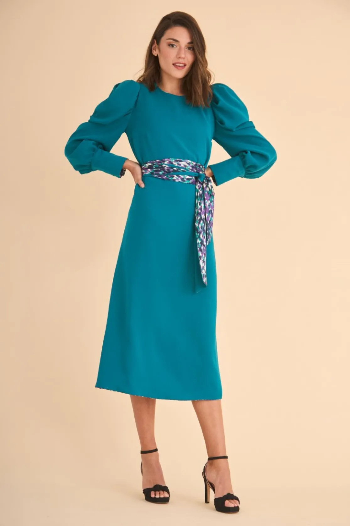 VESTIDO INES MB VERDE/ESTAMPADO*Coosy New