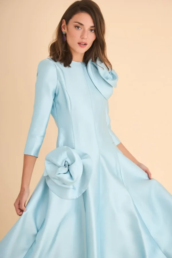 VESTIDO MARINA MB CELESTE*Coosy Fashion