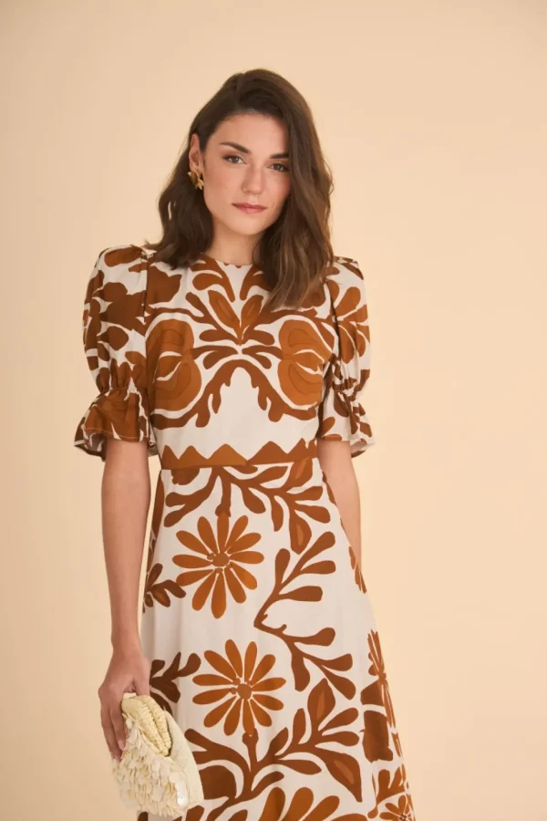 VESTIDO PALOMAEST. MARRON*Coosy Store