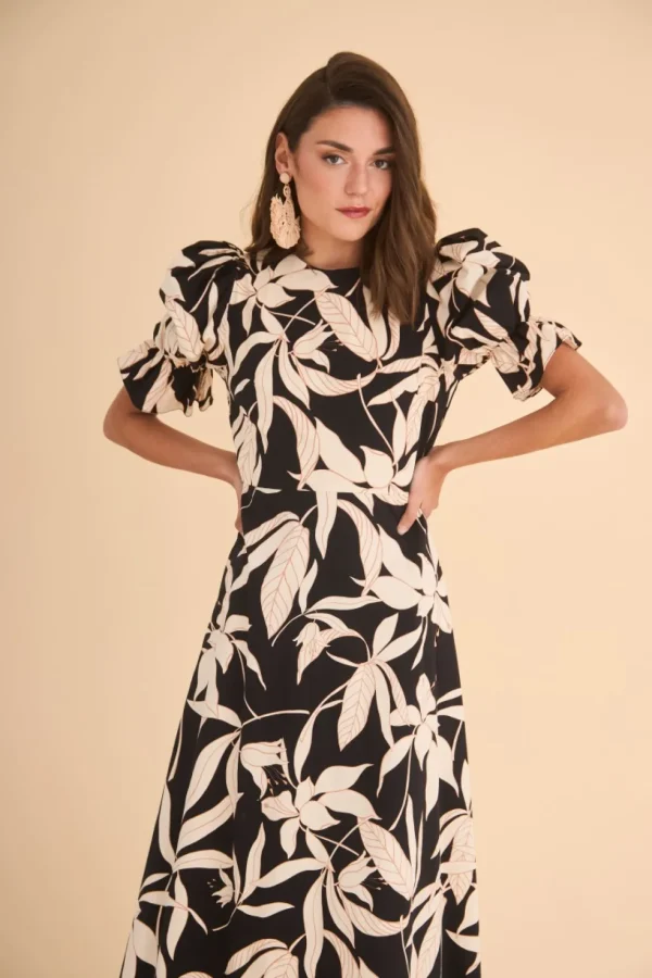 Vestido Palomaestampado Negro | *Coosy Sale