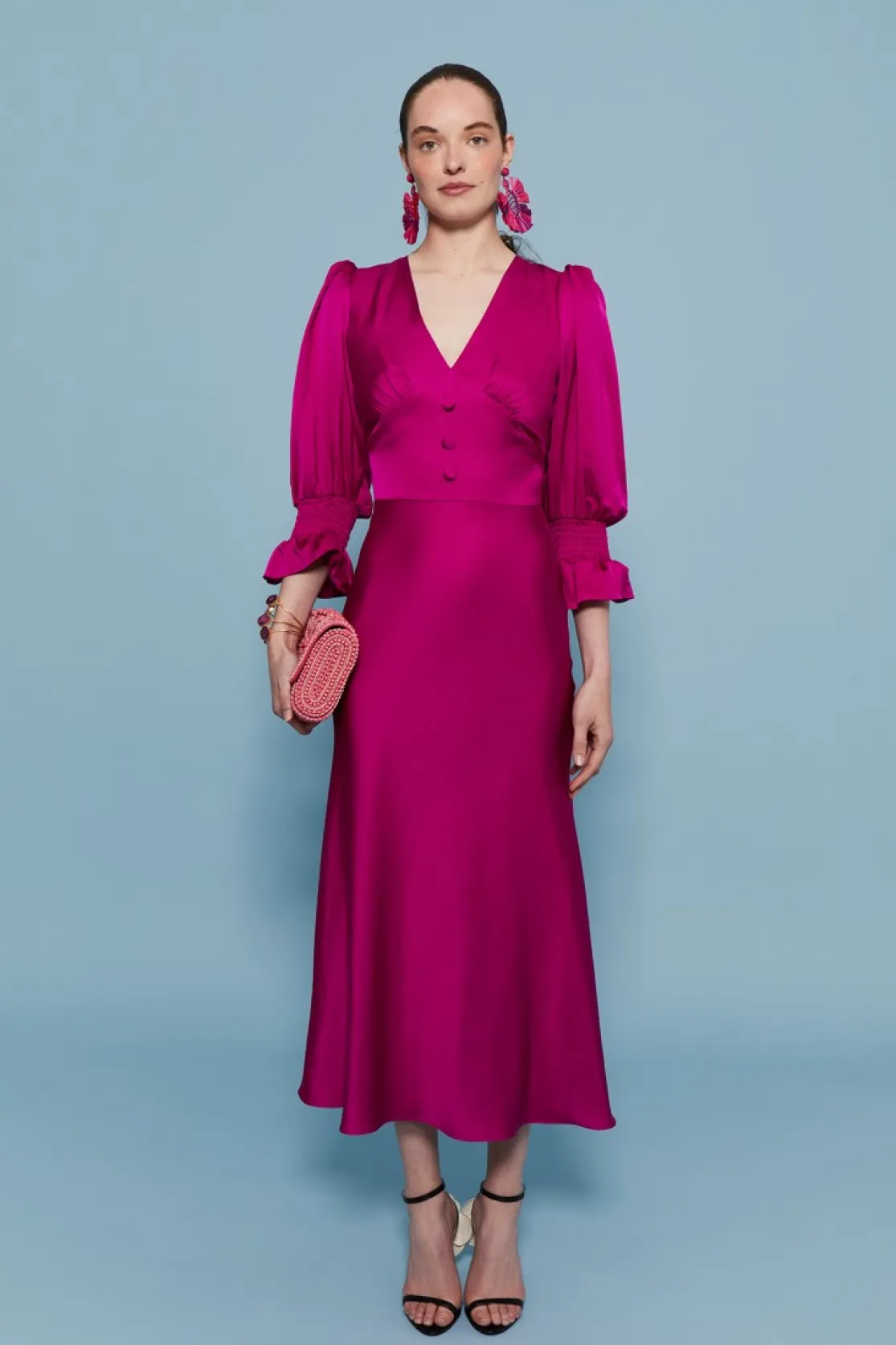 VESTIDO SANDRA MAGENTA*Coosy Online