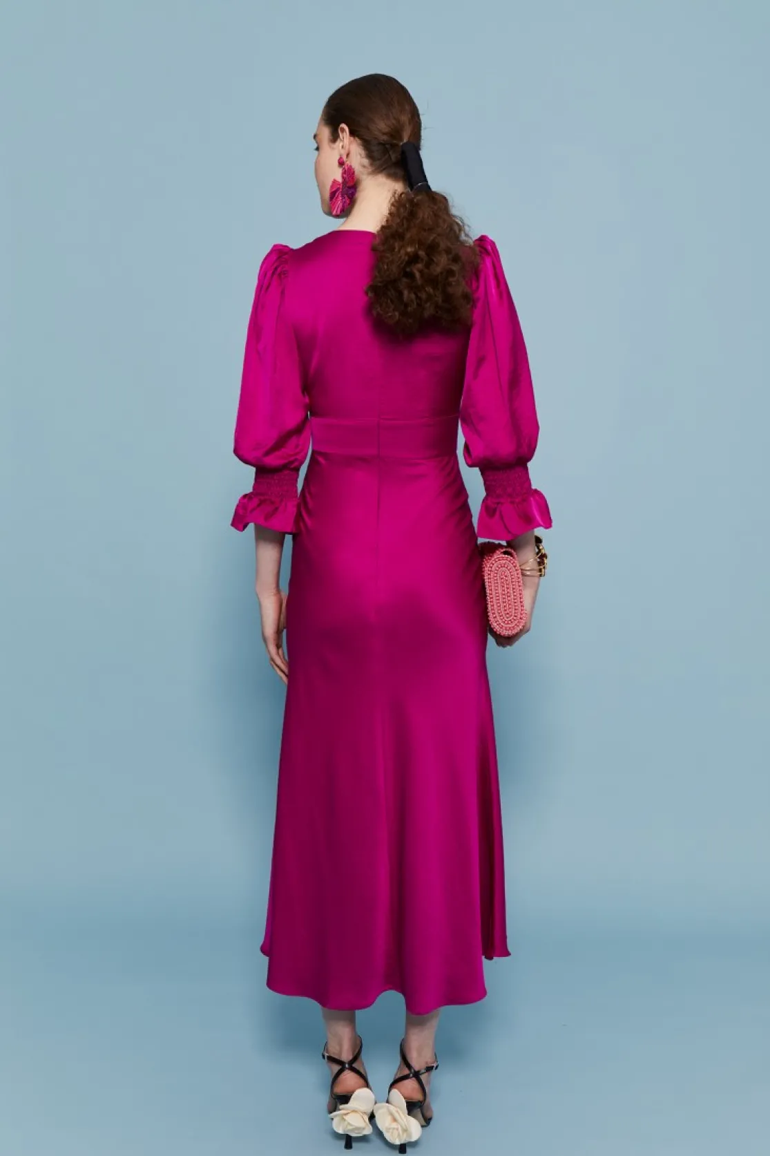 VESTIDO SANDRA MAGENTA*Coosy Online