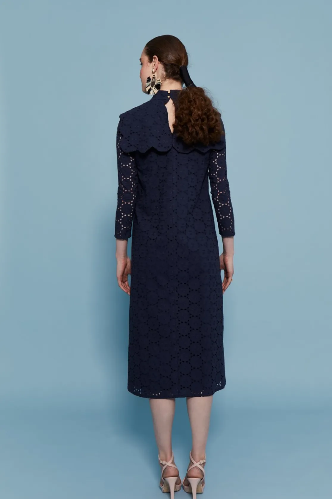 VESTIDO TROQUELMARINO*Coosy Fashion
